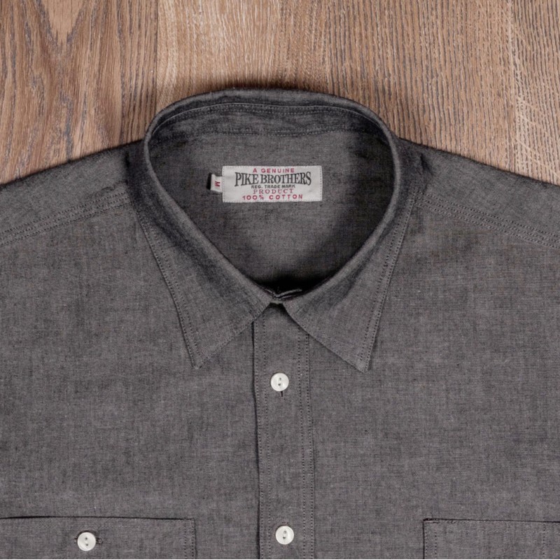 Katoenen overhemd - 1937 Roamer Shirt Charcoal...