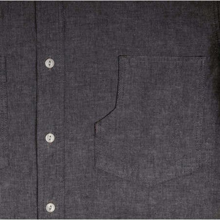 Cotton Shirt - 1937 Roamer Shirt Charcoal Grey Pike Brothers