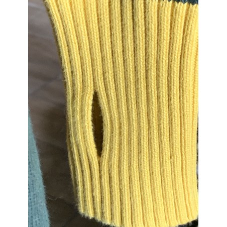 GREEN/YELLOW RACER SWEATER - GREEN VINTAGE RACING SWEATER