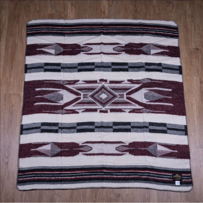 Decke Plaid 1969 Chimayo Blanket Red Pike Brothers