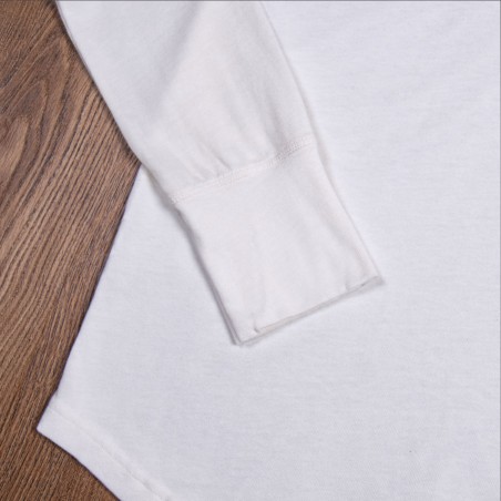White long sleeve Henley shirt - 1927 Henley Shirt long sleeve ecru Pike Brothers