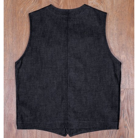 Blue Denim Vest - 1937 Roamer Vest 11oz Metal Pike Brothers