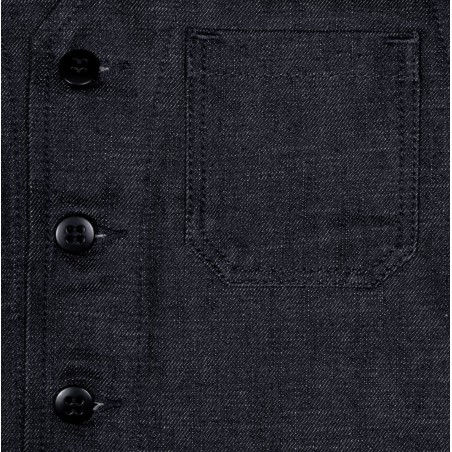 Blue Denim Vest - 1937 Roamer Vest 11oz Metal Pike Brothers