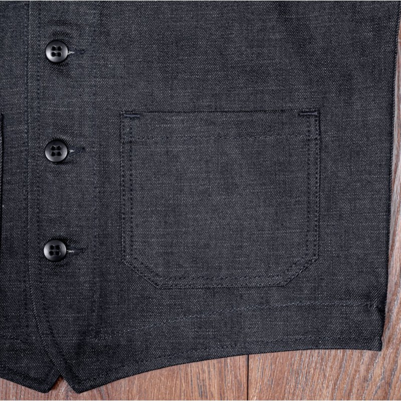 Blauw Denim Gilet - 1937 Roamer Vest 11oz...