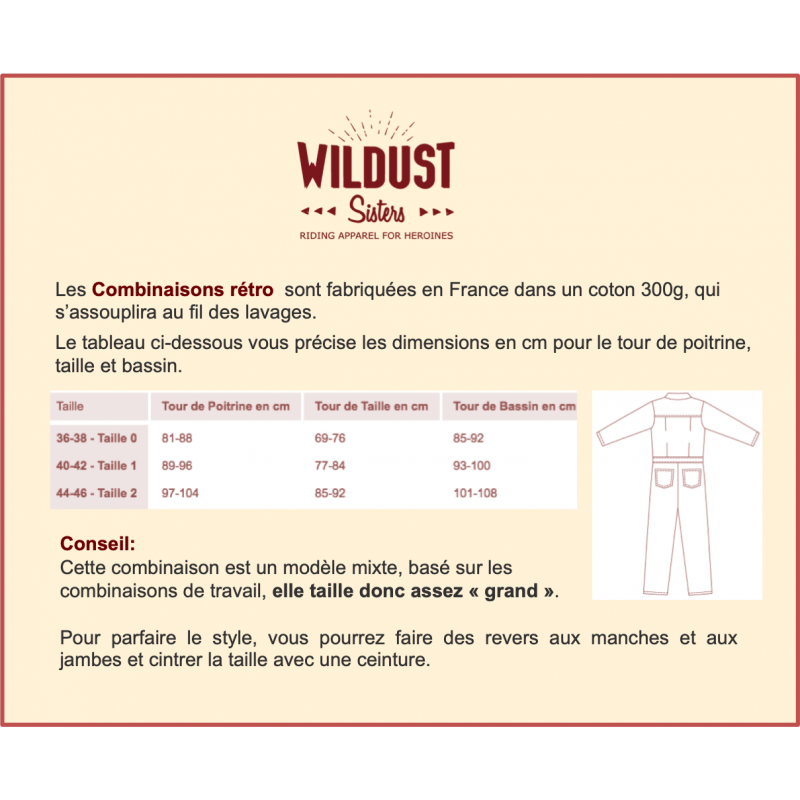 RETRO-OVERALL ASPHALTE - WILDUST SISTERS