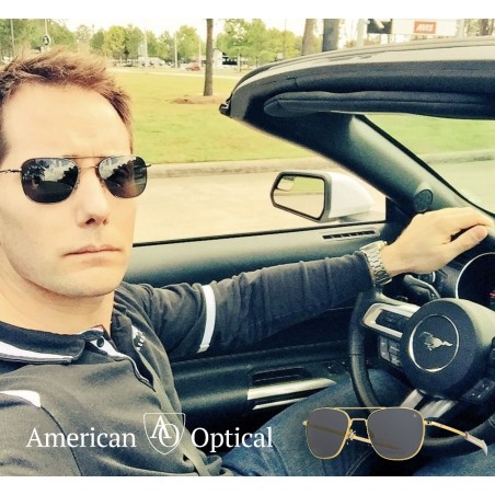 Original Pilot Argent silver AO Skymaster - Sonnenbrille American Optical