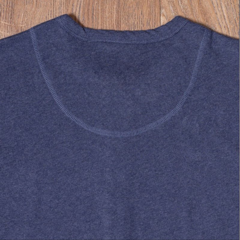 Henley T-shirt met knoopsluiting en lange...