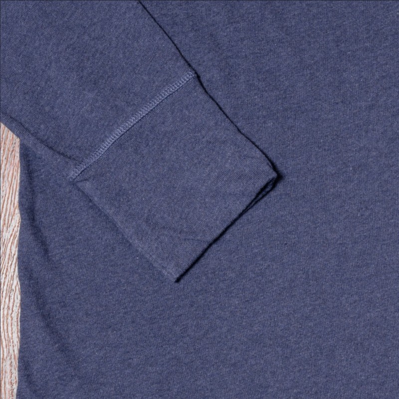 Henley T-shirt met knoopsluiting en lange...