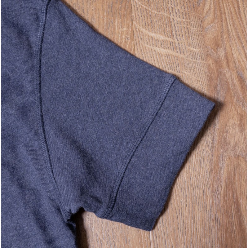Navy Blue Short-Sleeve Henley T-Shirt - 1927...