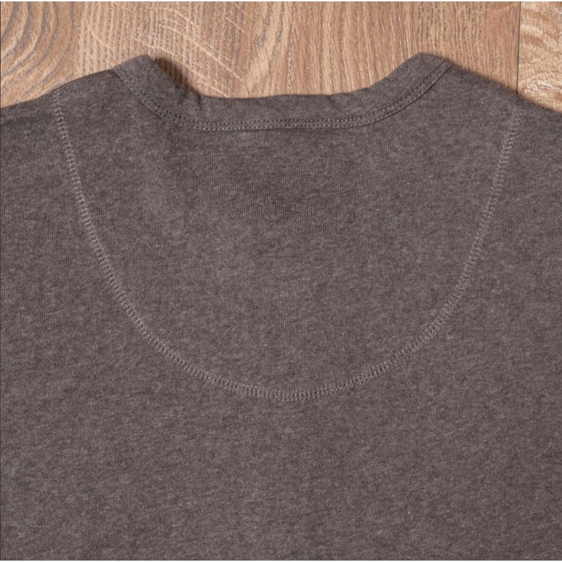Henley T-shirt met knoopsluiting en korte...