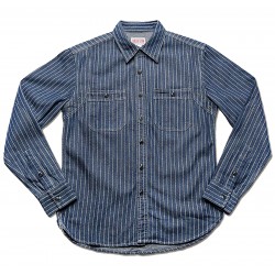 Blaues Hemd 9 oz. Wabash Vent Hole Work Shirt - The...