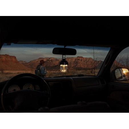 Portable USB Bronze LED Lantern - Beacon Hanging Lantern Light - Barebones Living