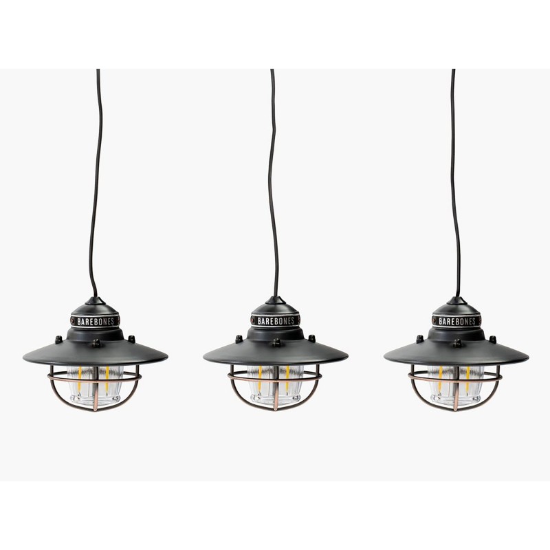 3-Lantern LED USB Hanging String Lights EDISON...