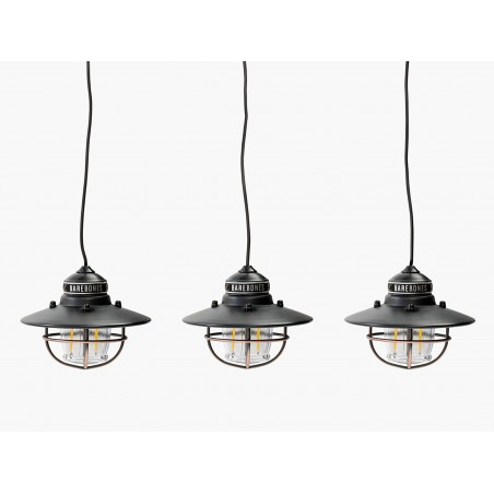 Guirlande 3 lanternes LED USB suspendue EDISON STRING LIGHTS BRONZE - USB - Barebones Living