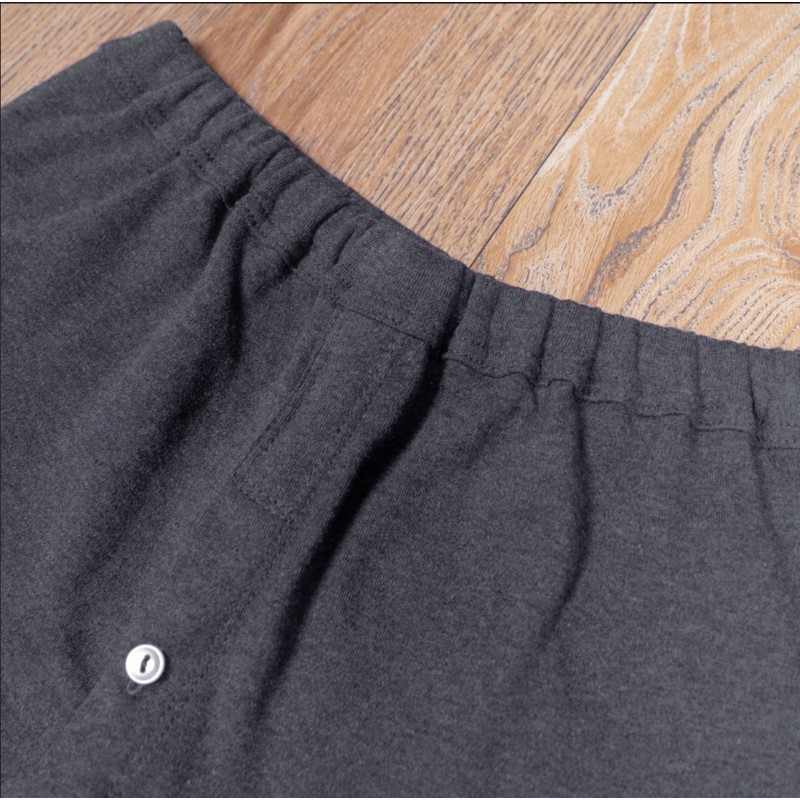 2er-Pack graue Boxershorts 100% Baumwolle 1965...