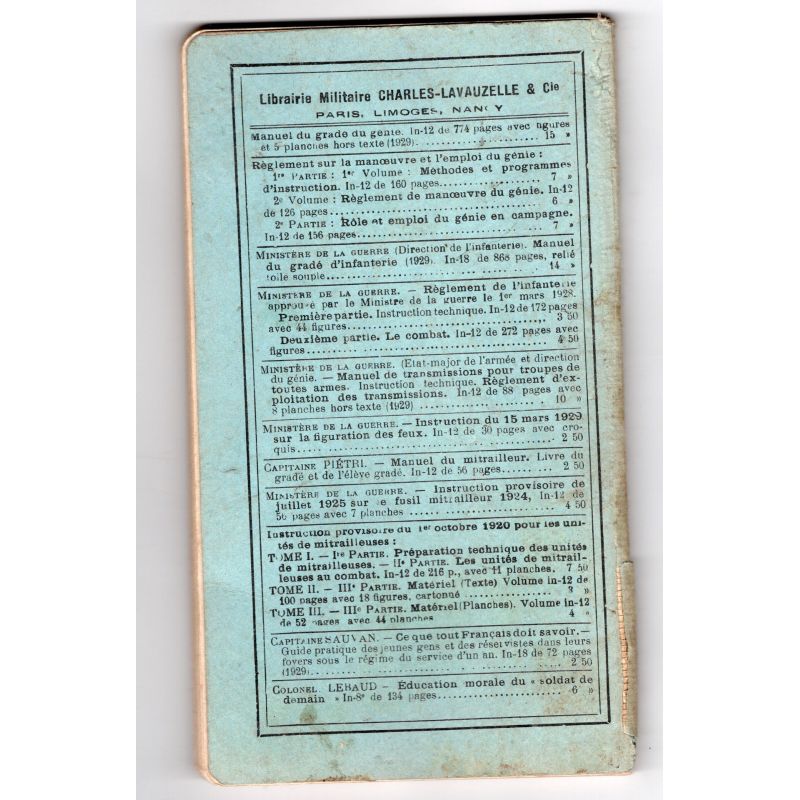 Reglement voor de infanterie 3e deel Dienst in het veld 1930
