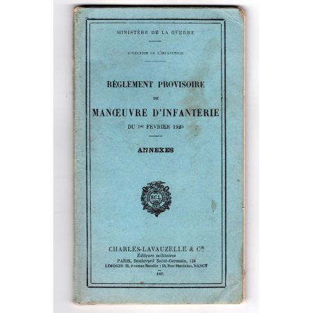 Vorläufige Infanterie-Manövervorschrift vom 1. Feb. 1920, Anlagen