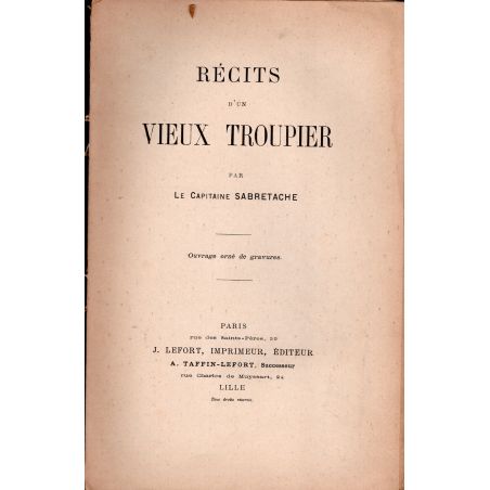 Tales of an Old Trooper by Captain Sabretache, Père Théophile, 1898