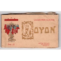 Carnet de cartes postales détachables la grande guerre Noyon DV TTB