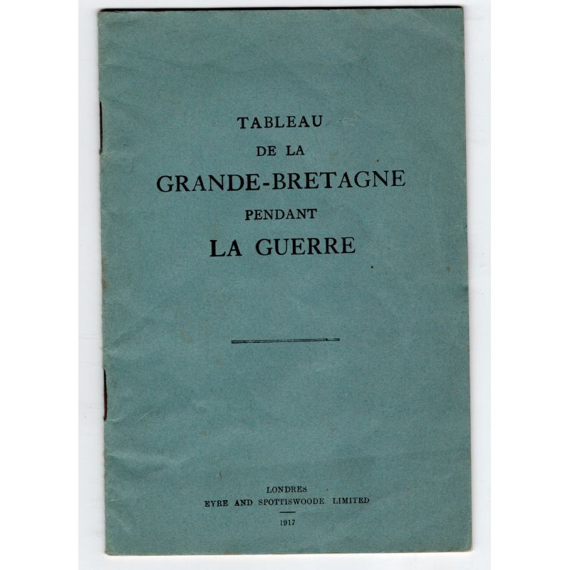Tableau von Großbritannien während des Krieges 1917