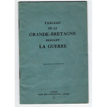 Tableau von Großbritannien während des Krieges 1917