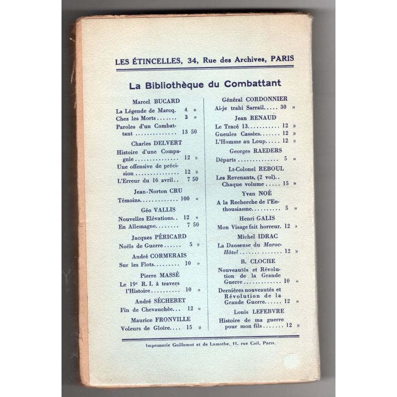 R.A.S. 1914-1919. Du Chemin des Dames au G.Q.G. Dessins de Richard Maguet