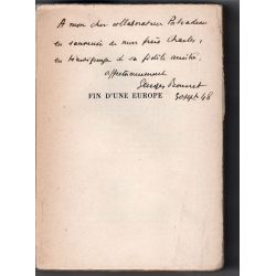Fin d'une Europe, de Munich à la guerre Georges Bonnet 1948 SIGNÉ 2