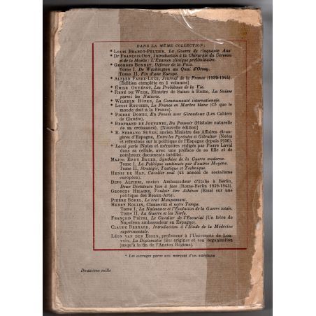 Fin d'une Europe, de Munich à la guerre – Georges Bonnet 1948 SIGNIERT