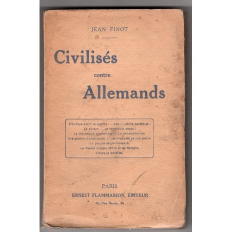 Civilisés Contre Allemands 1915