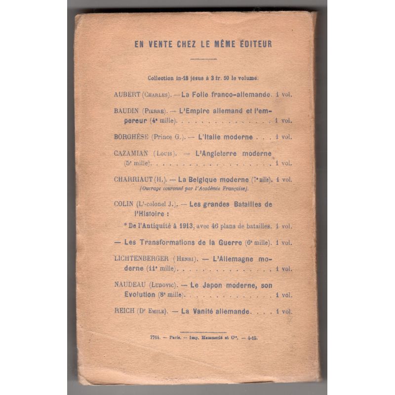 Civilisés Contre Allemands 1915