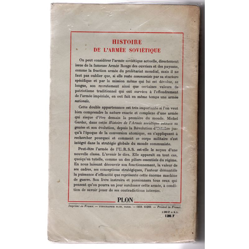 Geschichte der sowjetischen Armee von Michel Garder
