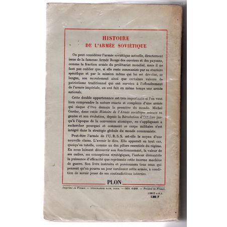 Geschichte der sowjetischen Armee von Michel Garder