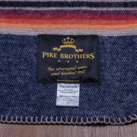 Couverture Plaid 1969 Denakatee wool blanket navy - Pike Brothers