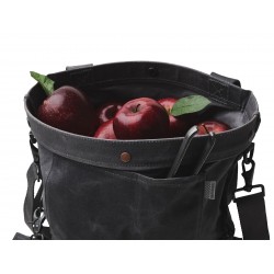 Grey Waxed Heavy Canvas Garden Bag – Barebones Living 2