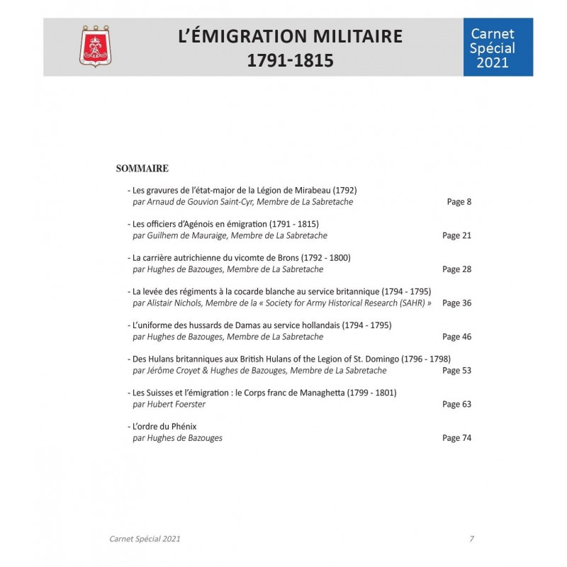 Military Emigration 1791–1815