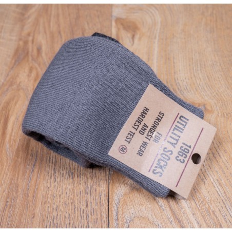 Grey wool socks - 1963 Utility Socks Walt grey - Pike Brothers