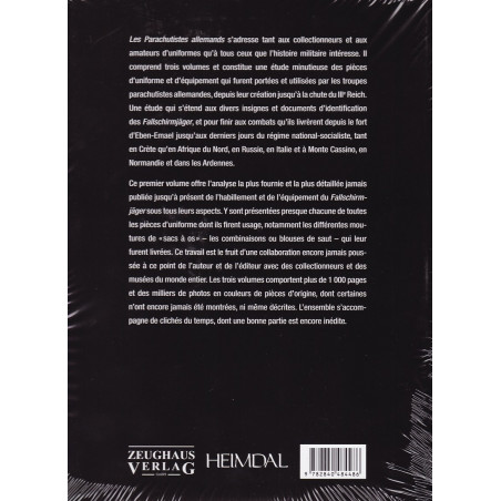 Paras Allemands Tome 1 : Uniformes 1936-1945