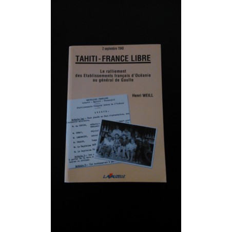 2 Septembre 1940 - Tahiti - France Libre