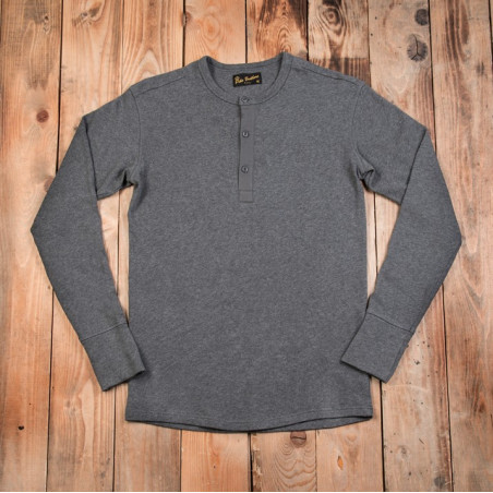 Camiseta de manga larga con botonadura: 1954 Utility Shirt Long Sleeve, gris jaspeado