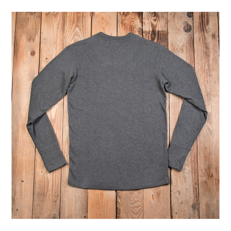 Camiseta de manga larga con botonadura: 1954 Utility Shirt Long Sleeve, gris jaspeado