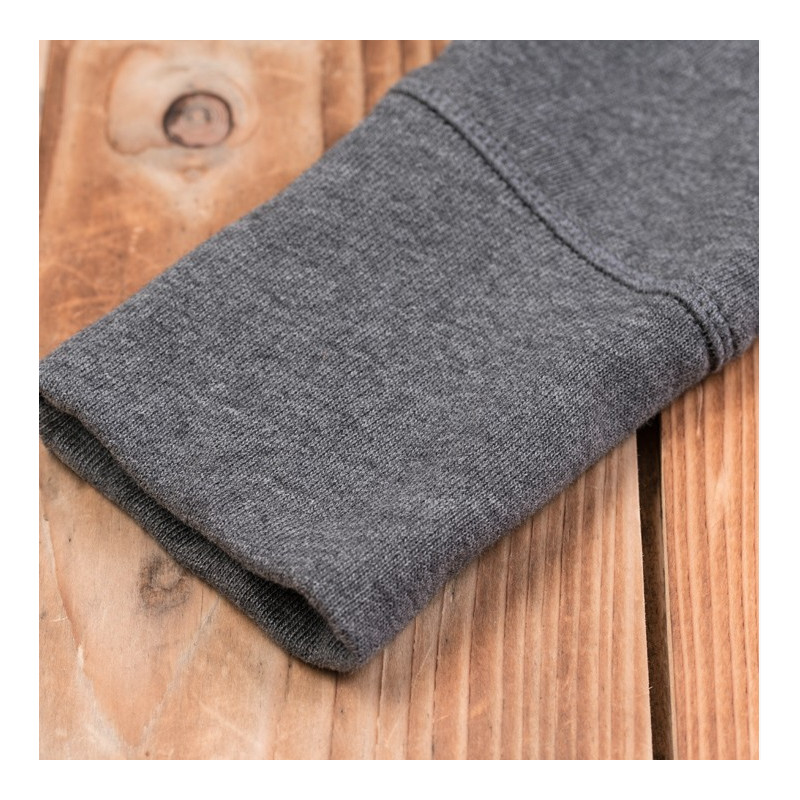Camiseta de manga larga con botonadura: 1954 Utility Shirt Long Sleeve, gris jaspeado