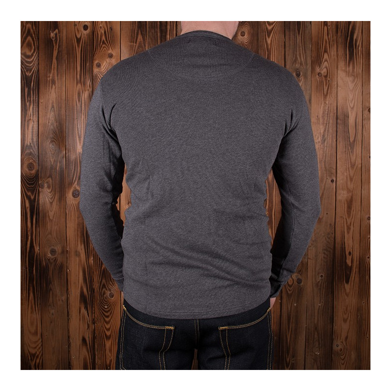 Camiseta de manga larga con botonadura: 1954 Utility Shirt Long Sleeve, gris jaspeado