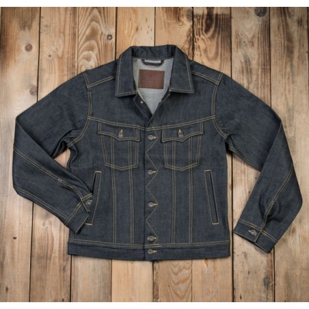 Raw Denim Jacket - 1963 Roamer Jacket 11oz Metal - Pike Brothers