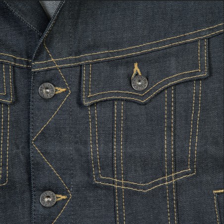 Raw Denim Jacket - 1963 Roamer Jacket 11oz Metal - Pike Brothers
