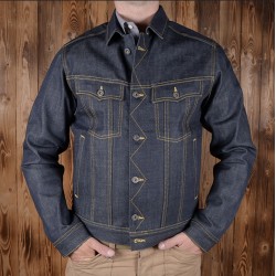 Raw Denim Jacket - 1963 Roamer Jacket 11oz Metal - Pike...