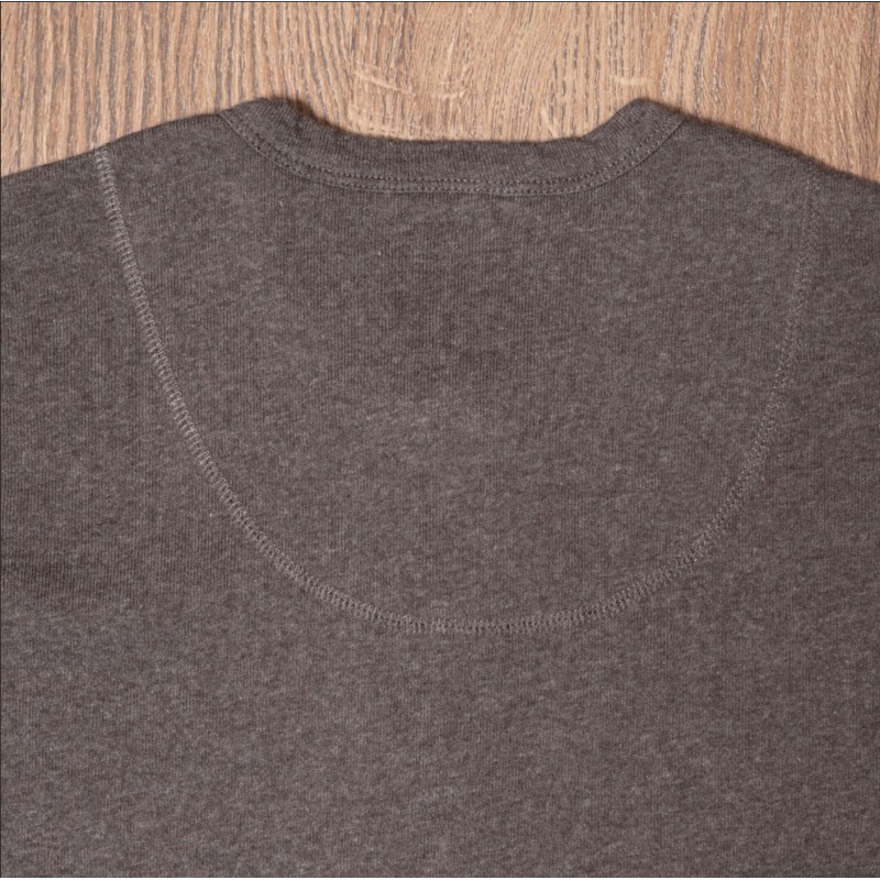 Brown Long Sleeve Henley Shirt - 1927 Henley...