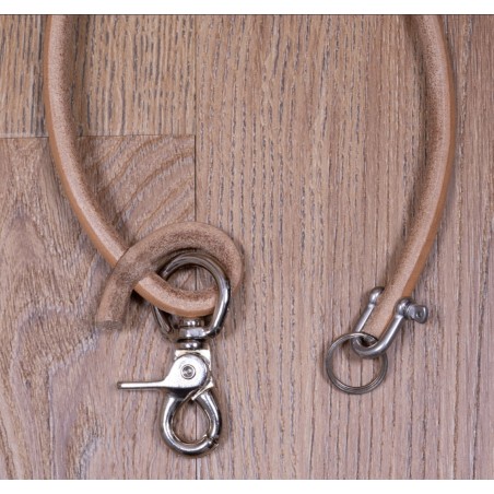 Lederriemen aus Naturleder für Geldbörse oder Schlüsselanhänger - 1965 Rider Lanyard natural Pike Brothers