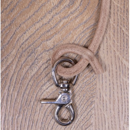 Natural leather lanyard for wallet or keychain - 1965 Rider Lanyard natural Pike Brothers
