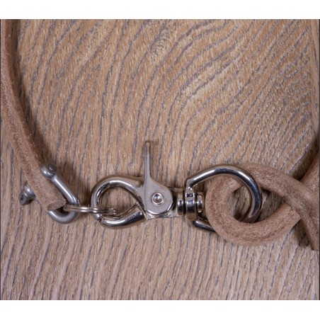 Natural leather lanyard for wallet or keychain - 1965 Rider Lanyard natural Pike Brothers