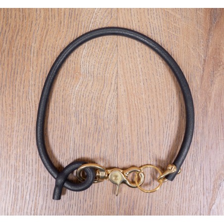 Lederriemen schwarz für Geldbörse oder Schlüsselanhänger – 1965 Rider Lanyard black Pike Brothers